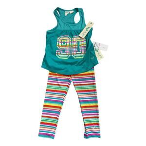 Roxy girl tank top, and legging set size small